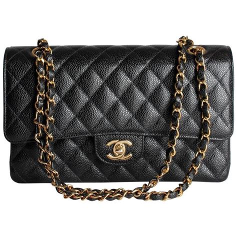 chanel caviar maxi double flap black|Maxi classic handbag, Grained calfskin & gold.